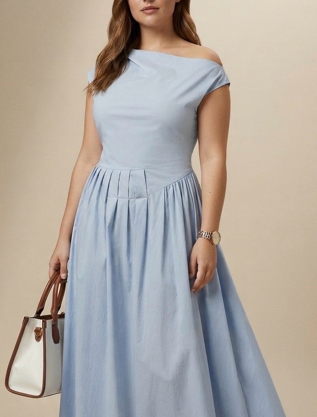 Robe longue en bleu 🦋