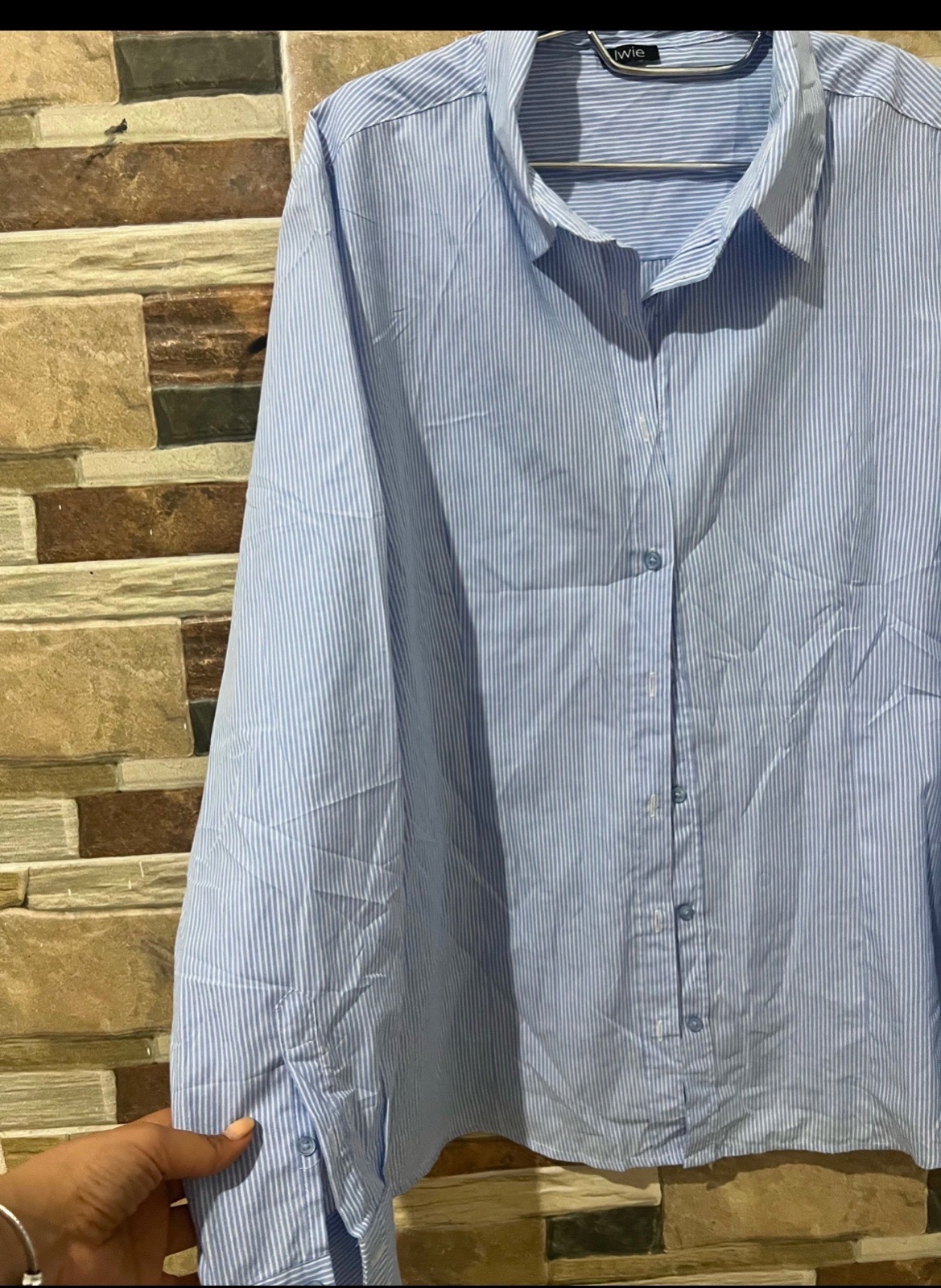 Chemise raie bleu 
