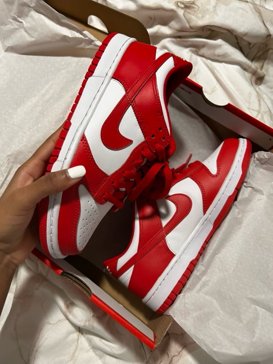 Sneakers dunk  nike rouge 