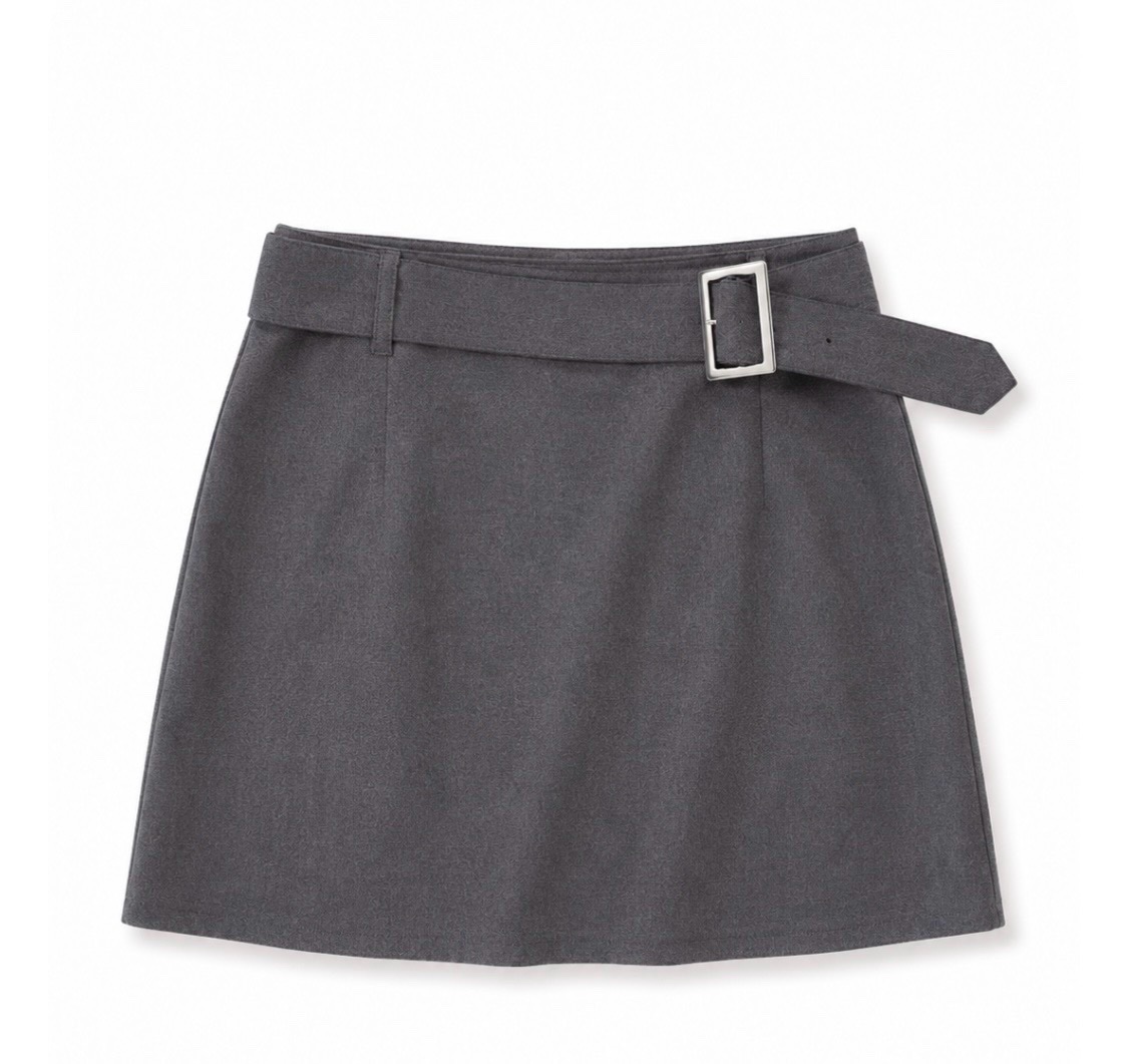 Jupe grise avec ceinture – Taille S/M