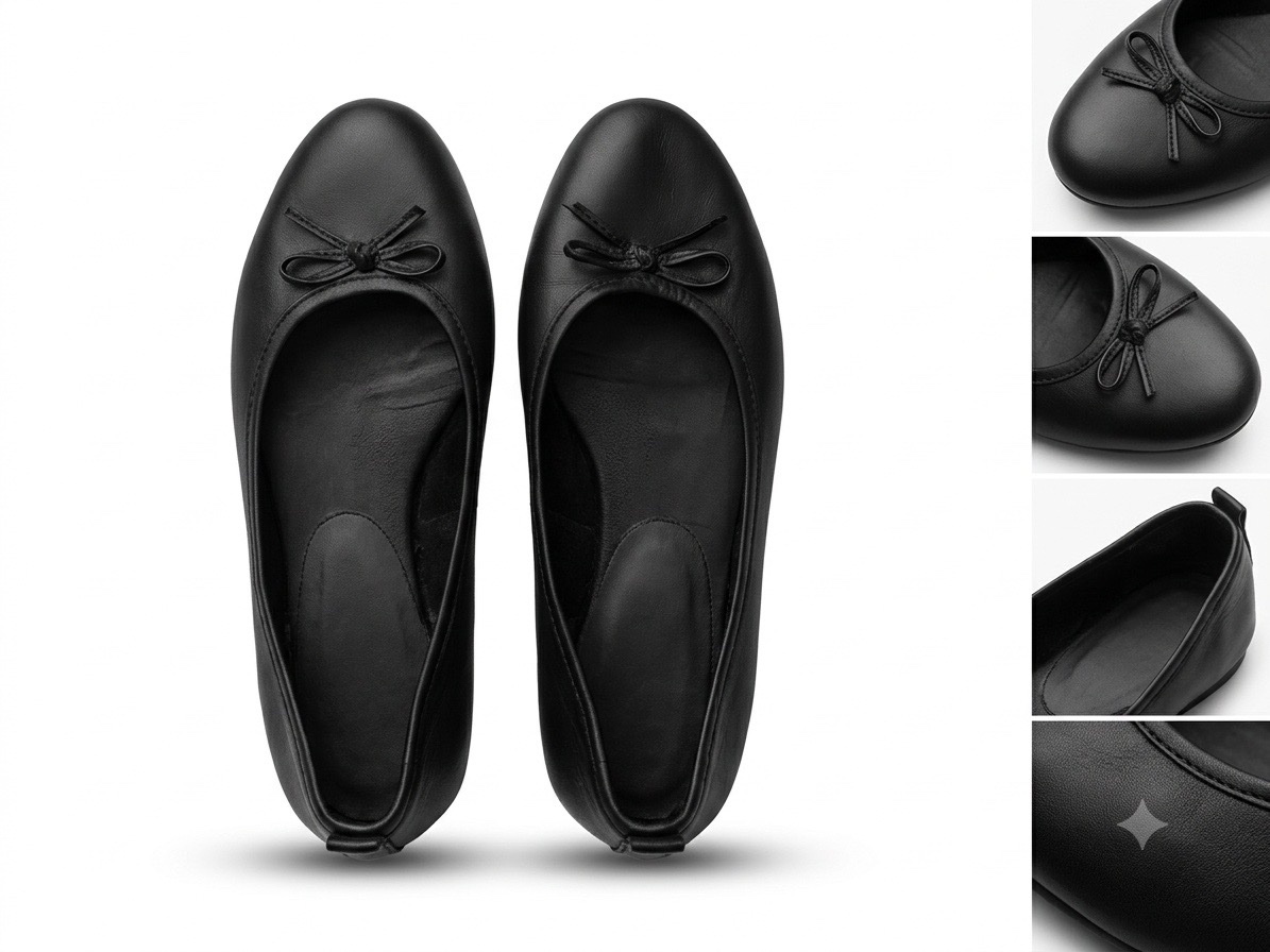 🩰 Ballerines en Cuir Noir Élégantes – J.Crew 🩰