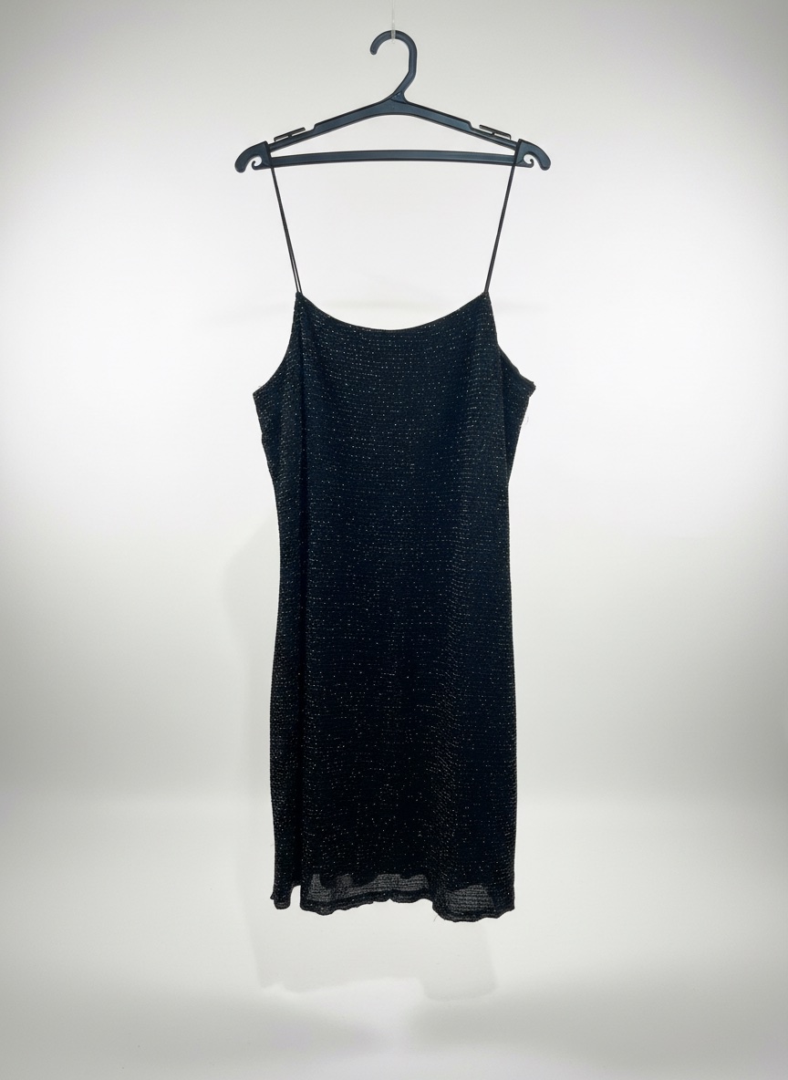 Robe nour pailletée