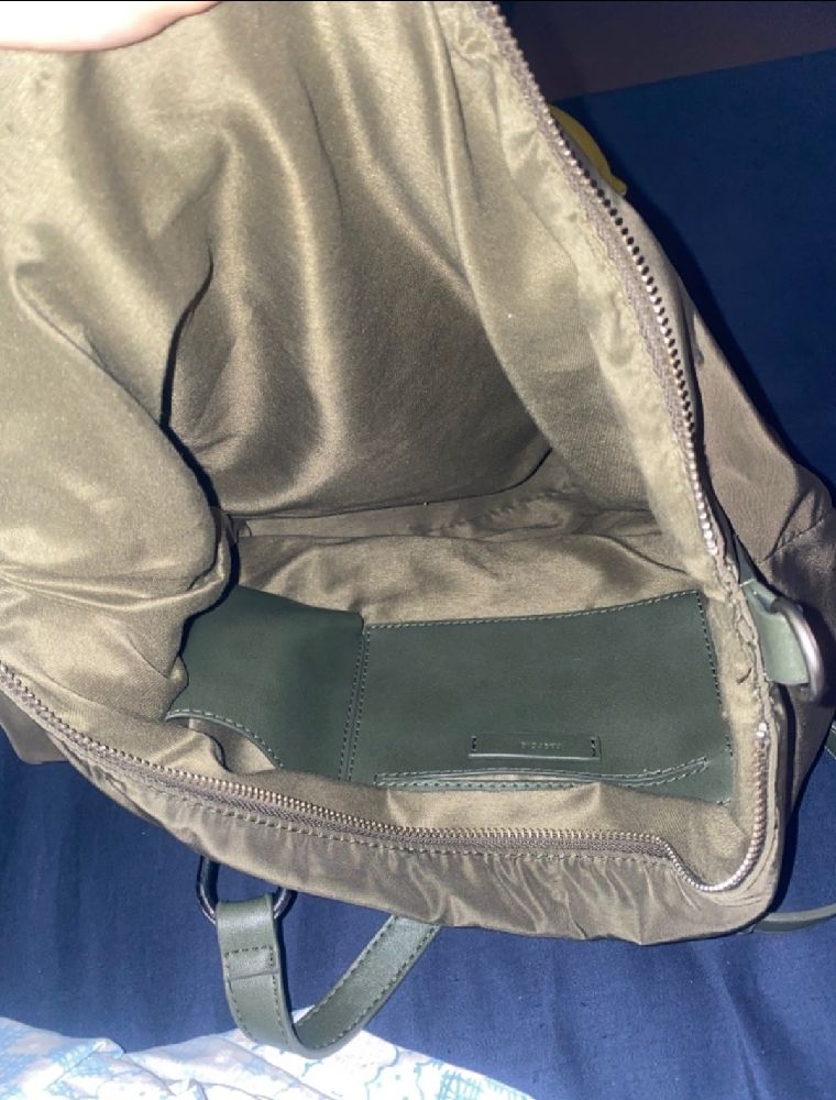 Sac à Main Bandoulière Parfois Beige - Toile Et Cuir, Occasion
