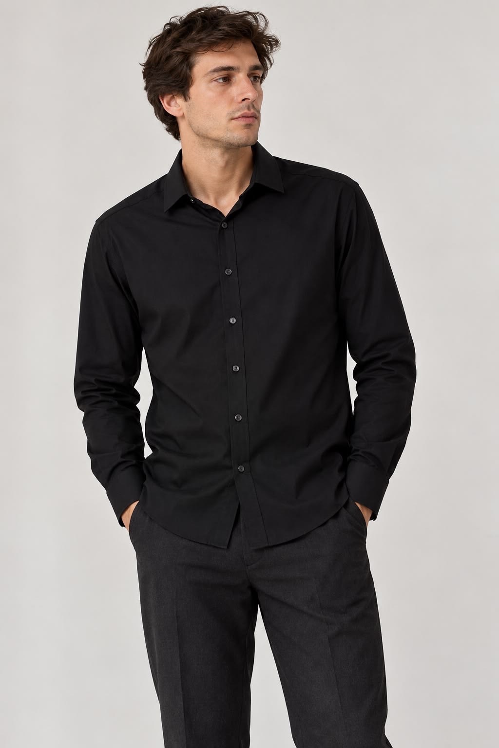 Chemise slimfit pour homme taille S