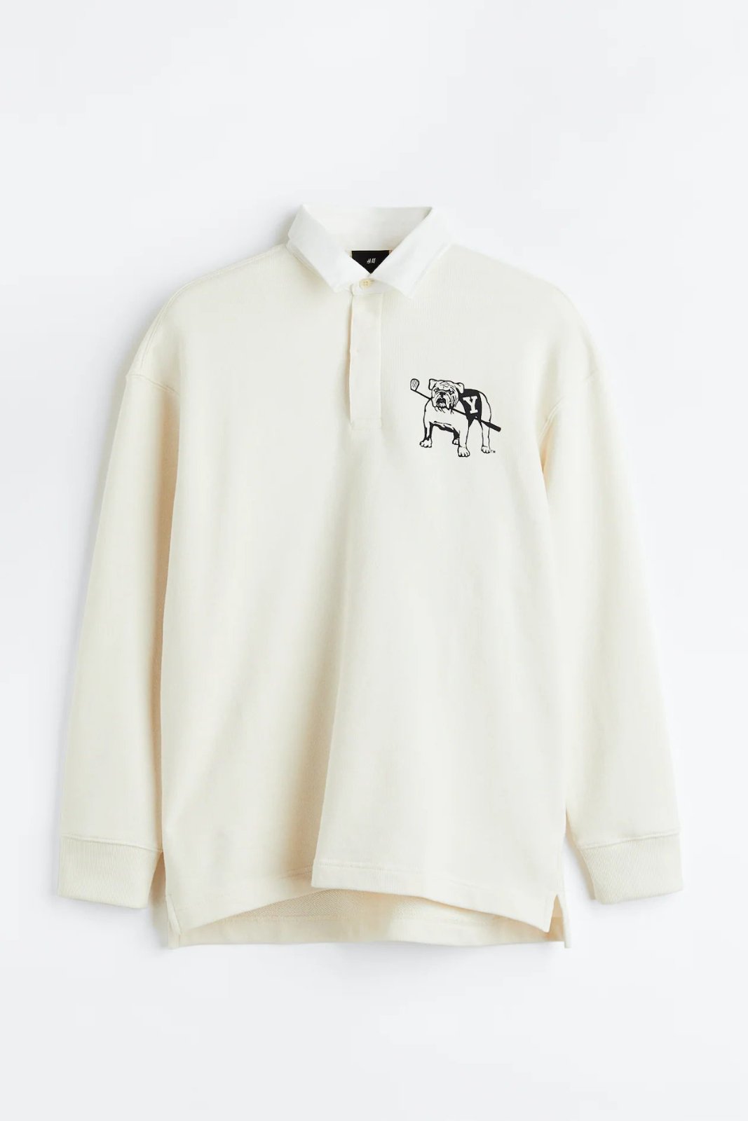 Pull coton homme de la marque H&M couleur crème 