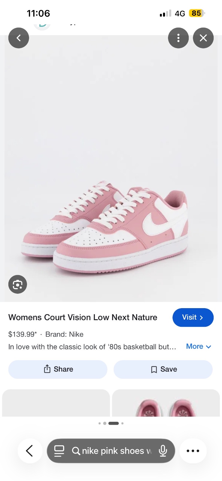 Nike court vision low next nature