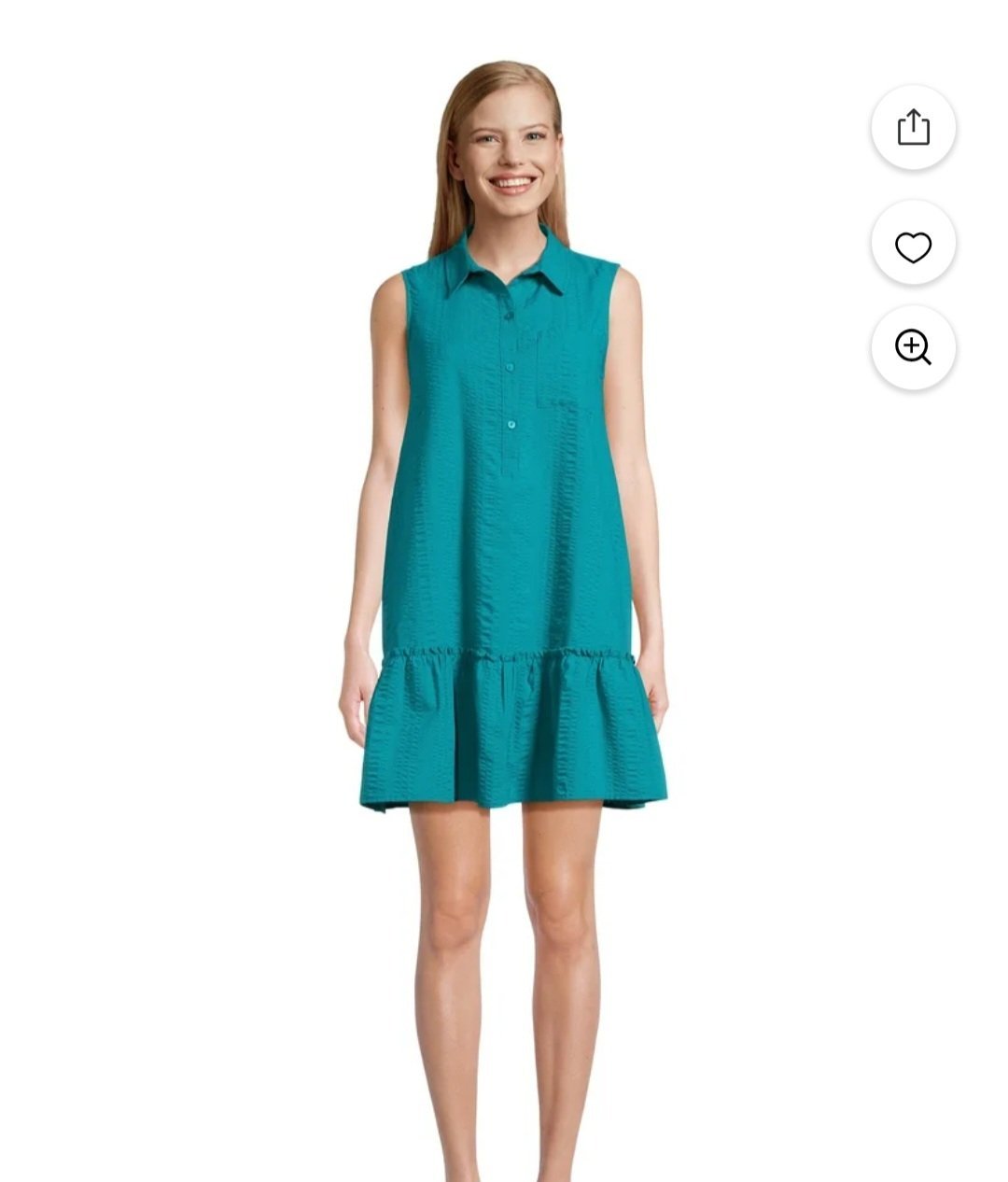 Robe d’été verte (marque Time and Tru)