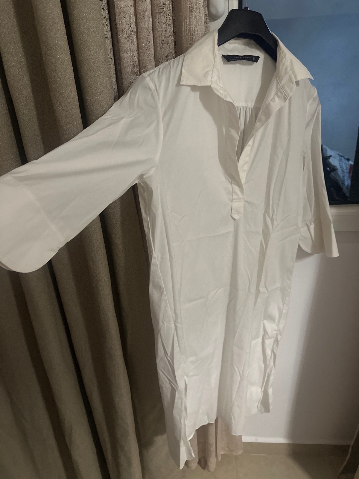 Robe chemise de plage L