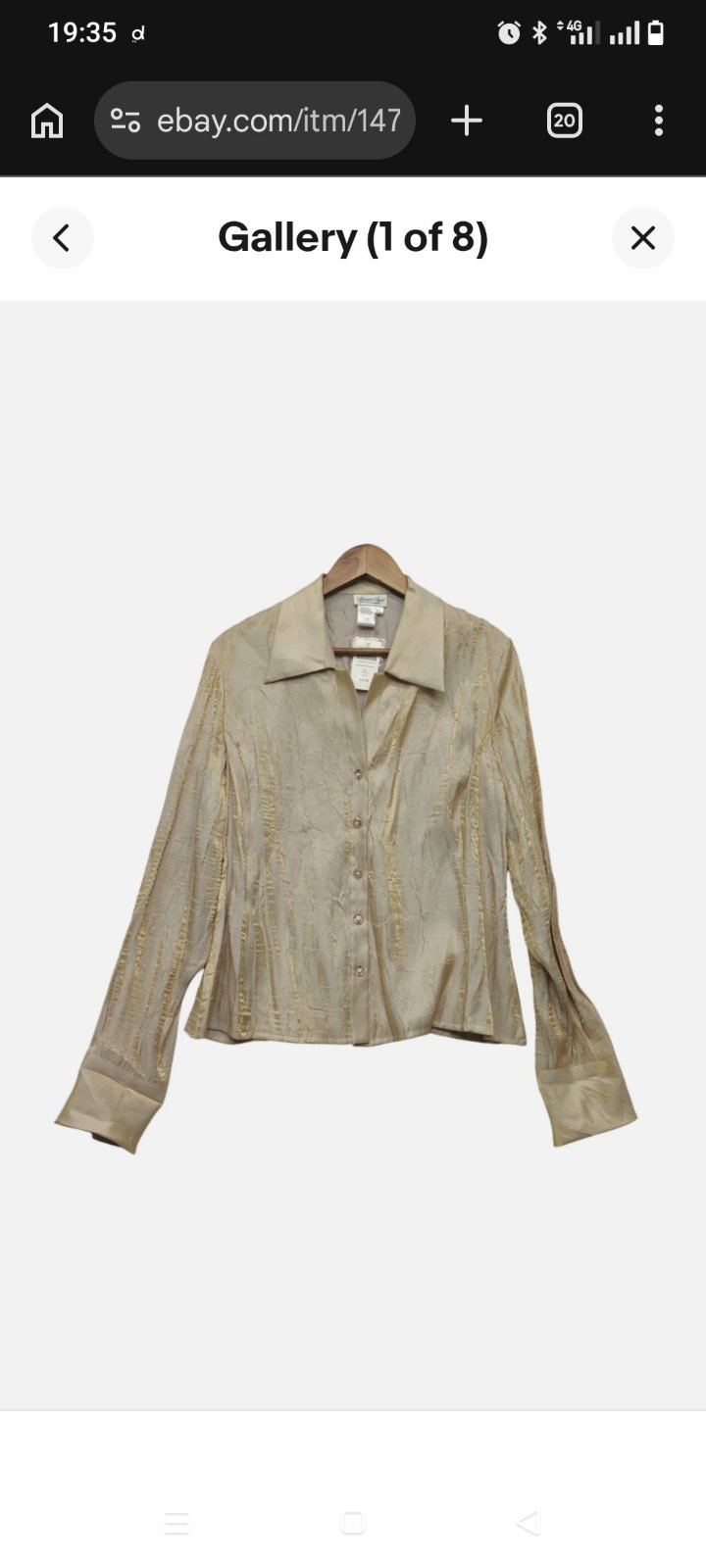 Chemise dorée chic