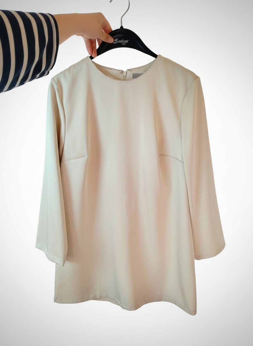 Robe courte satin couleur champagne 