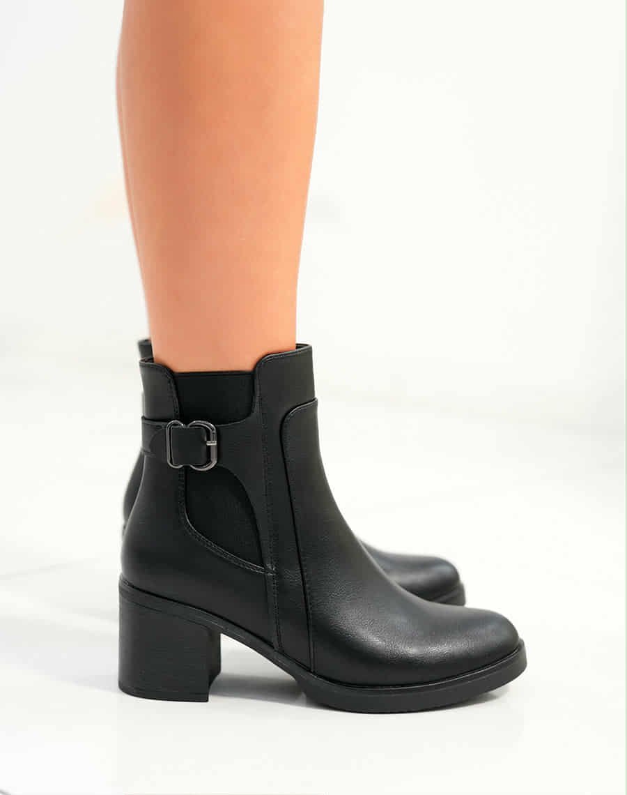 Black ankle boots