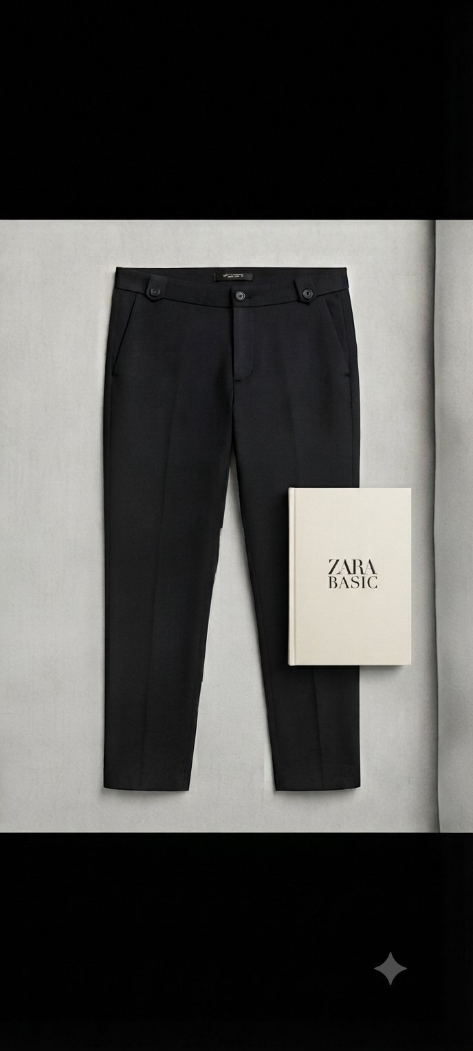 Pantalon noir classique Zara Basic