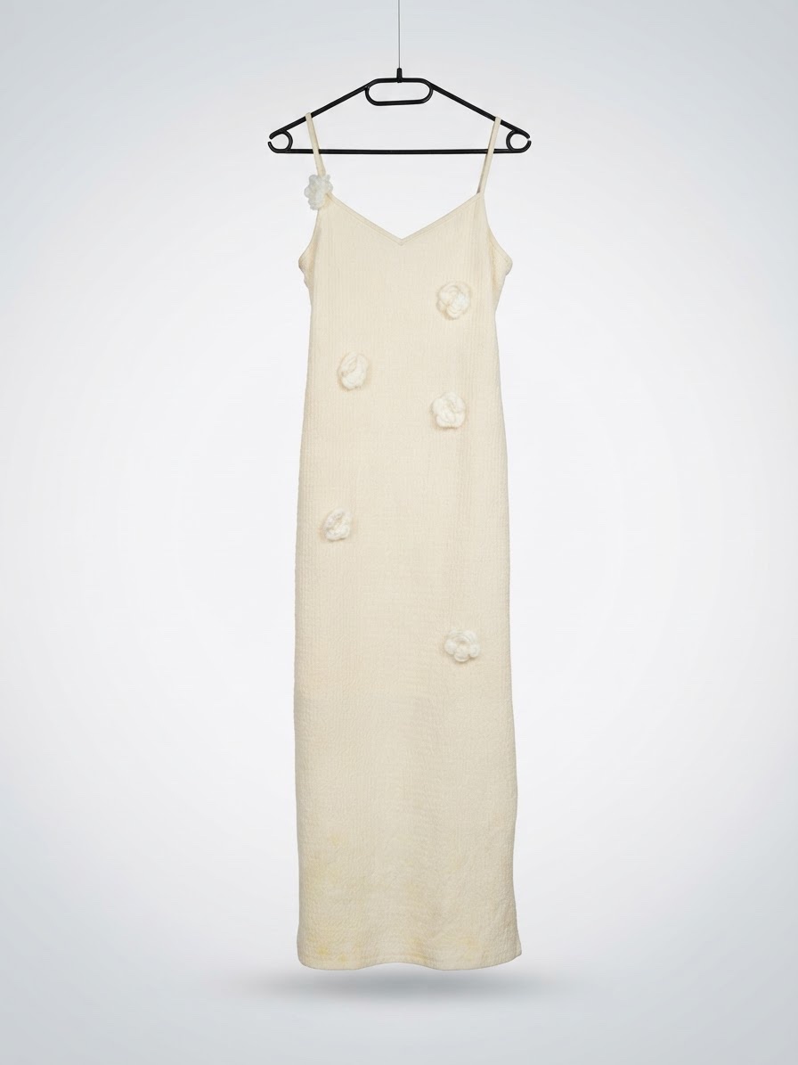 Robe shein en beige 