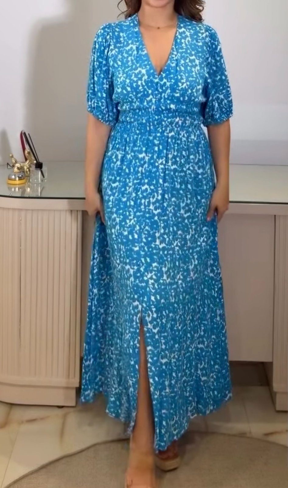 Robe zara bleu