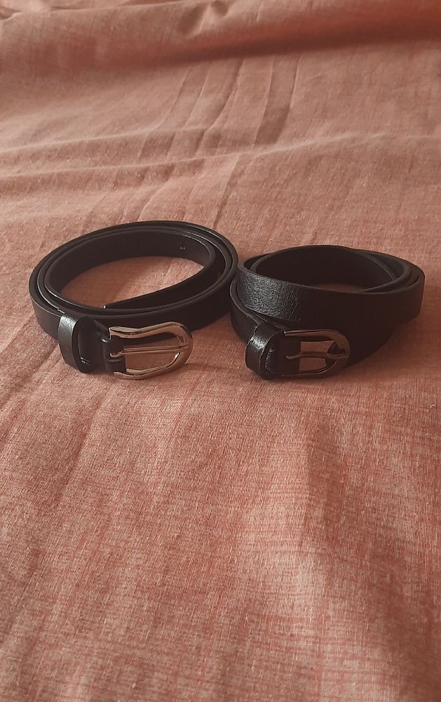 2 ceintures noir