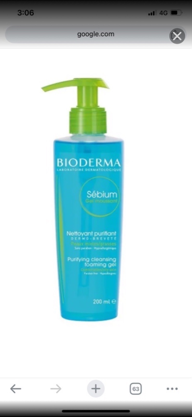 Gel nettoyant bioderma