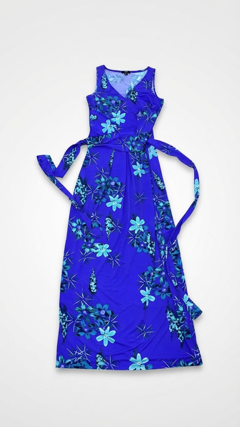 Robe tropical maxi
