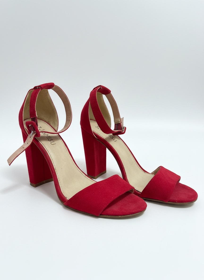 Sandale a talon rouge 