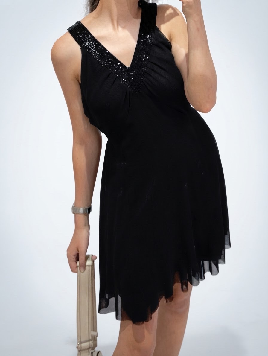 Robe noir courte taille (S/M) portee deux fois 