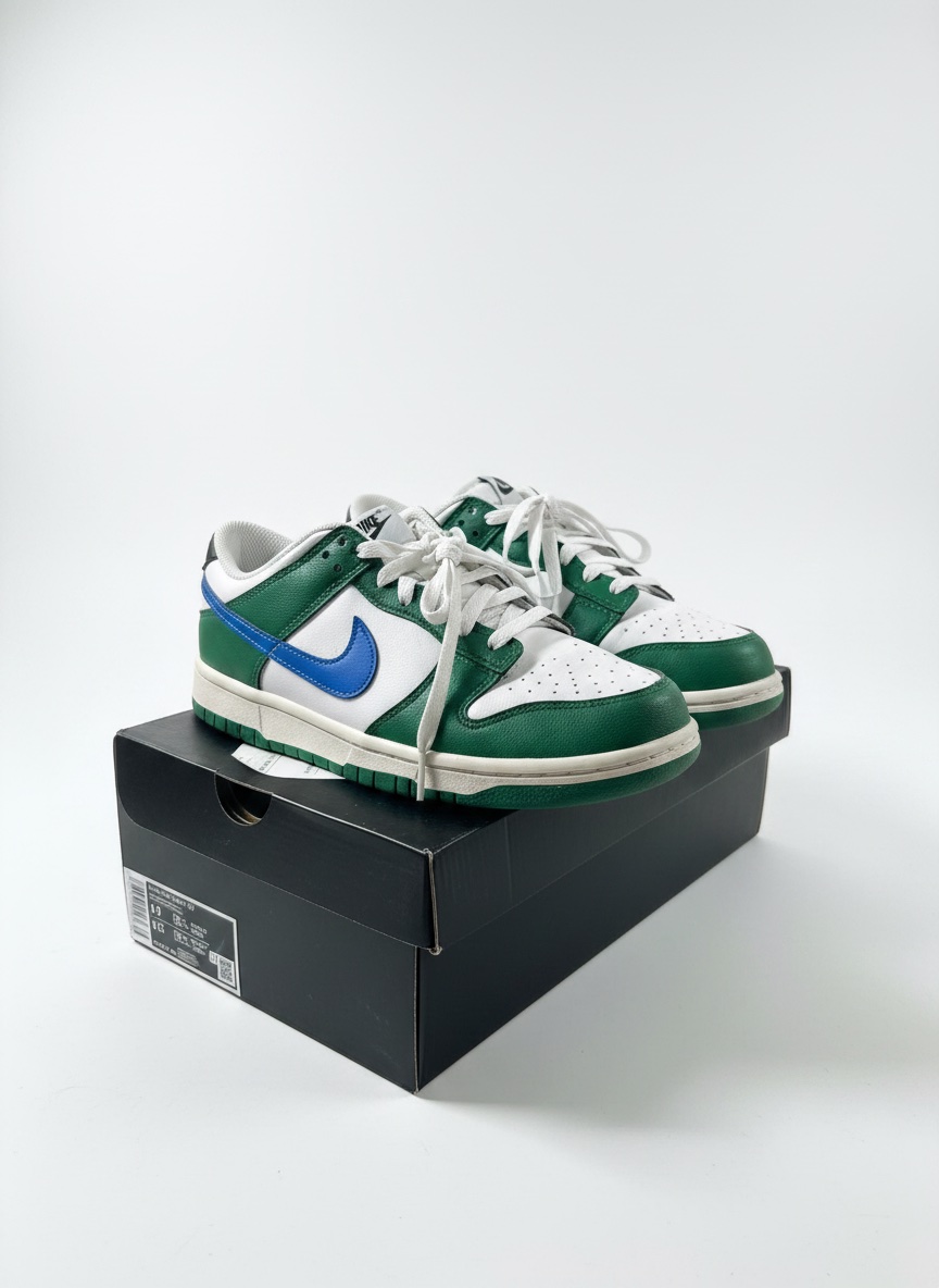 Chaussures nike blanc/vert/bleu