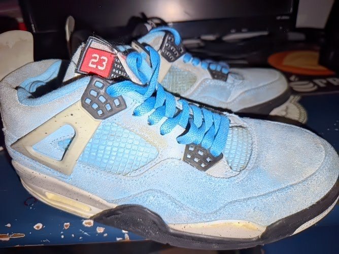 JORDAN BASKETS AIR ,jordan 4 Retro “University Bleu