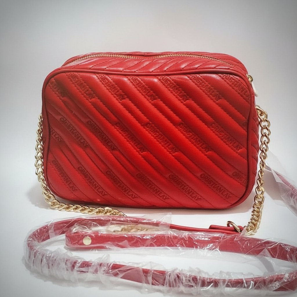 Sac à main rouge de la marque Cristian Lay
