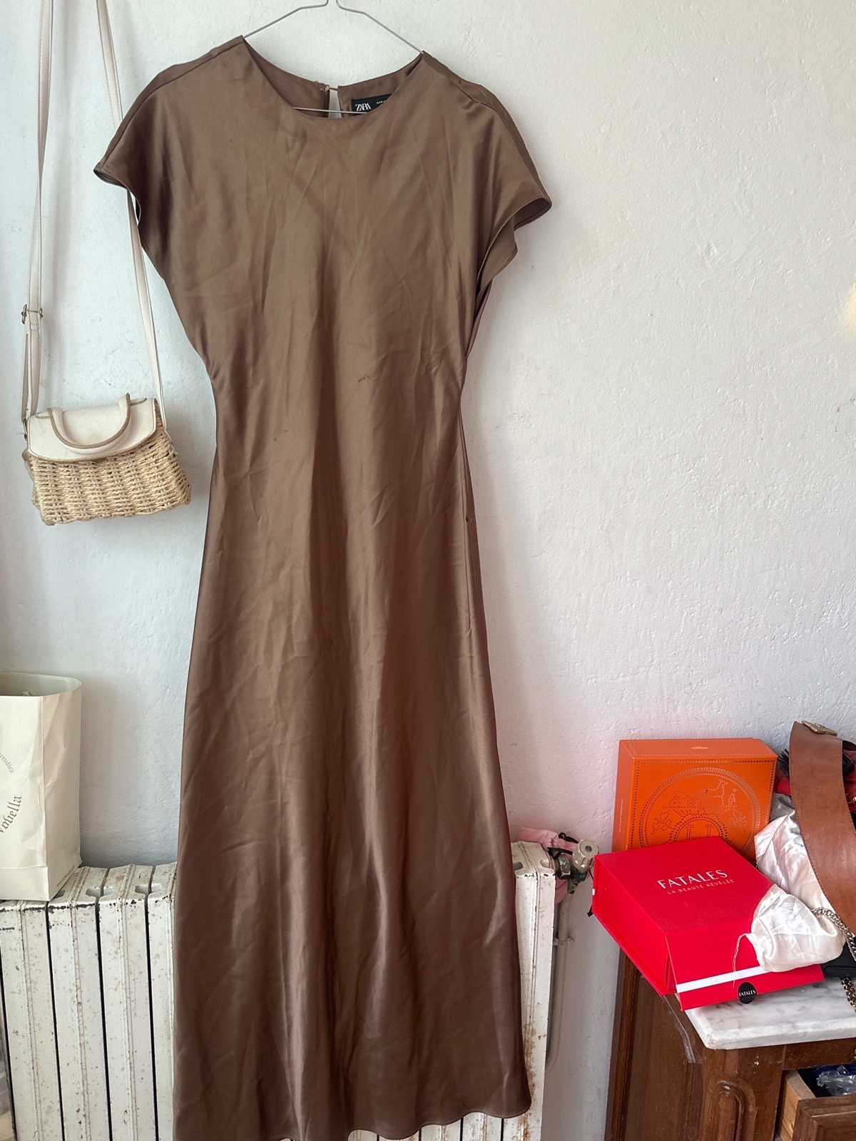 Robe zara satin 