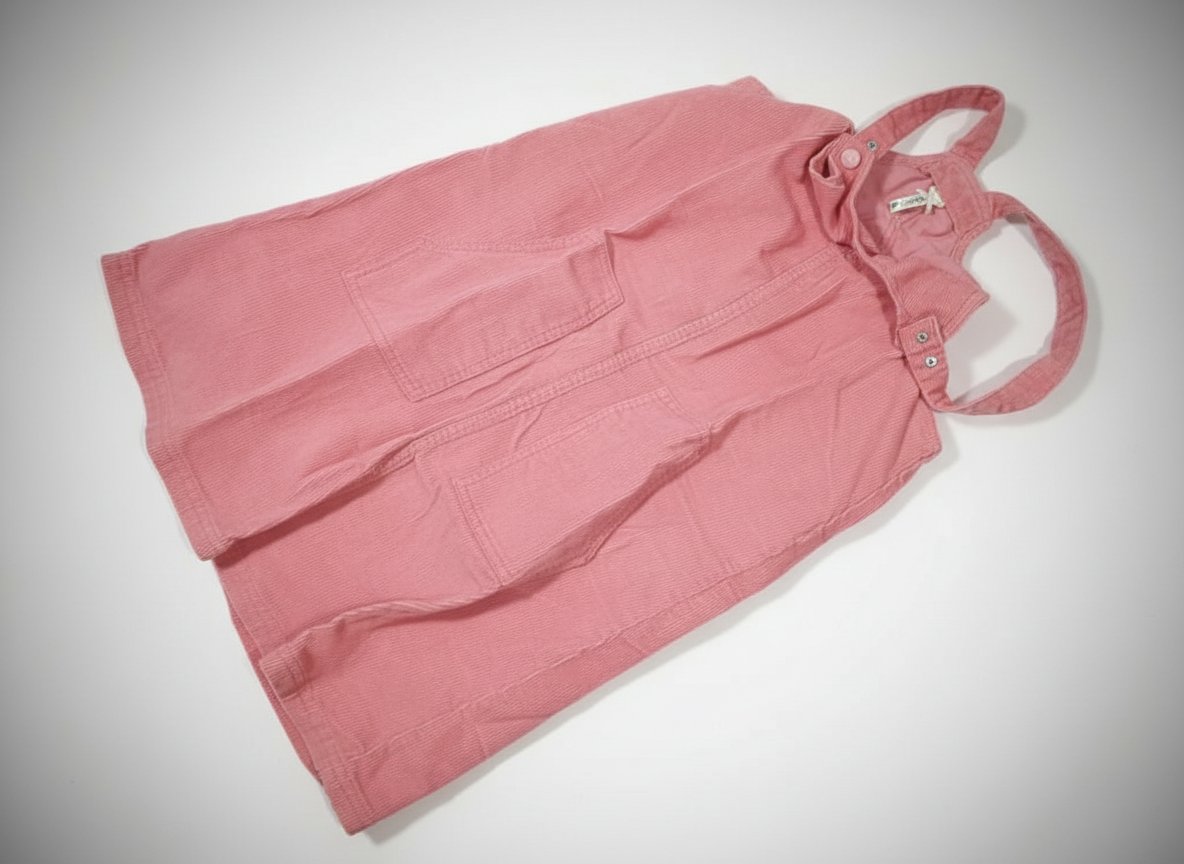 Salopette rose pour fille  (Max) 