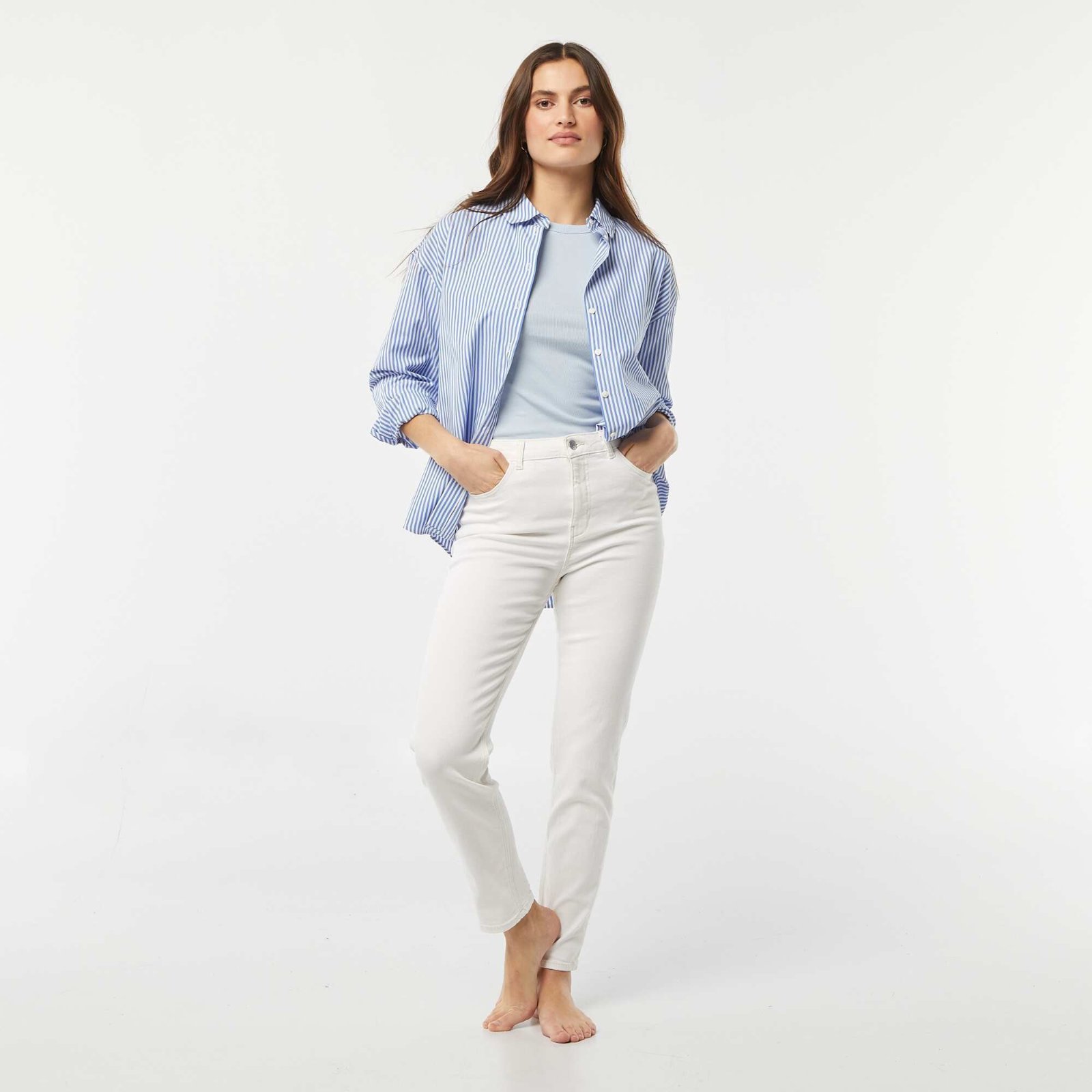 Pantalon jeans blanc