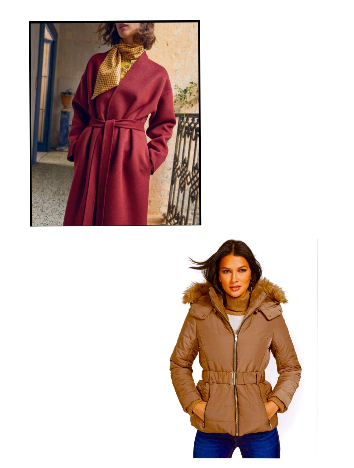 Lot de manteau et doudoune 