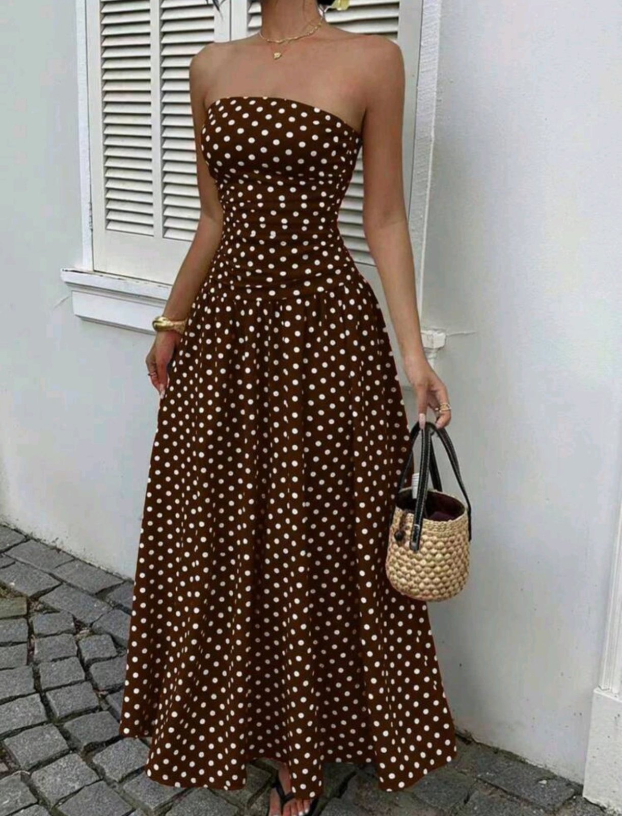 Robe à pois 