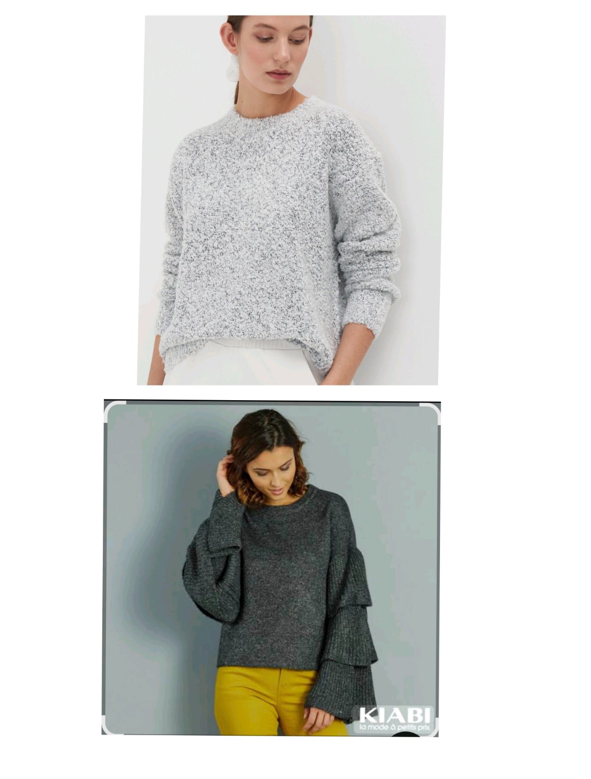 Lot de 2 pulls laine