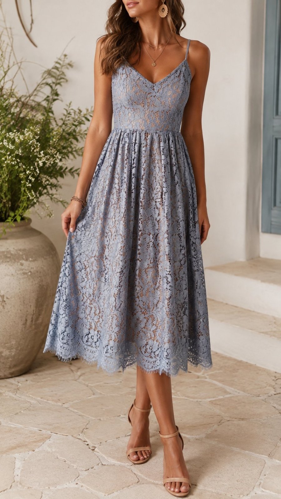 Robe bretelle H&M