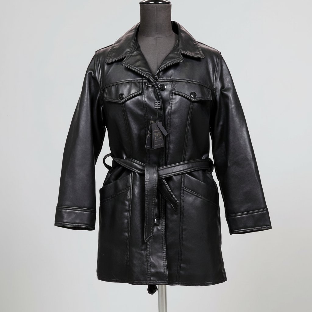 Veste chemise cuir zara