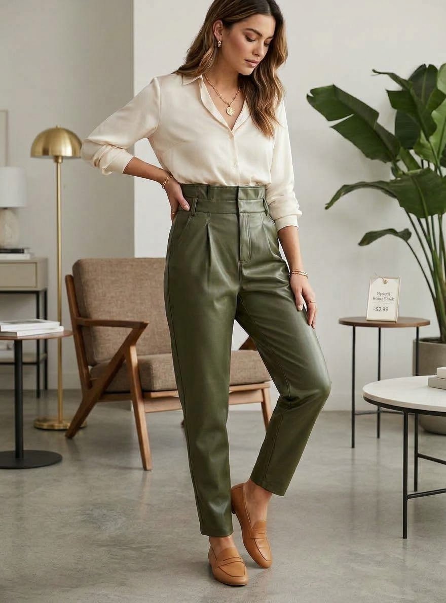 Pantalon cuir 