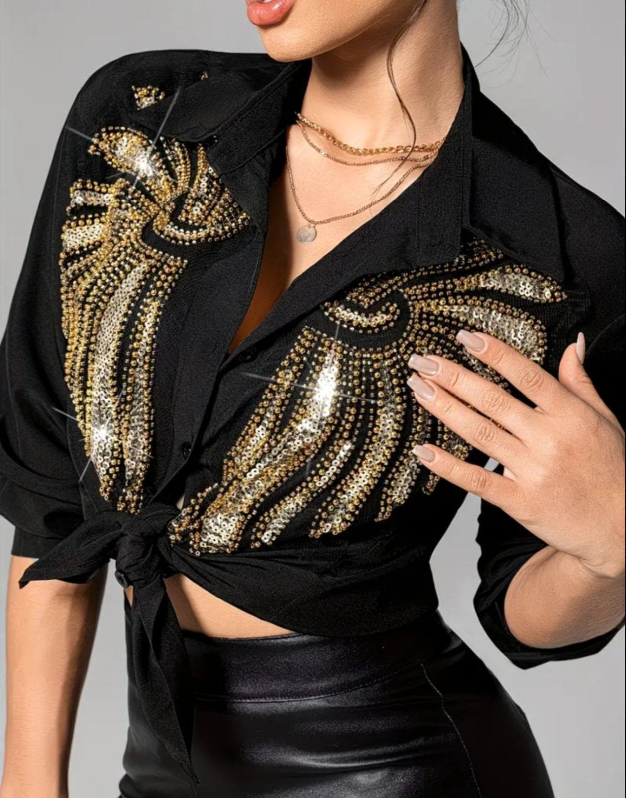Chemise brodée