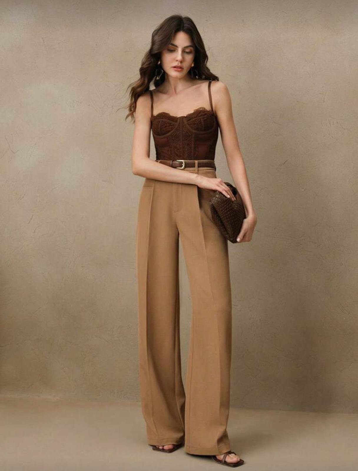 Pantalon posé large
