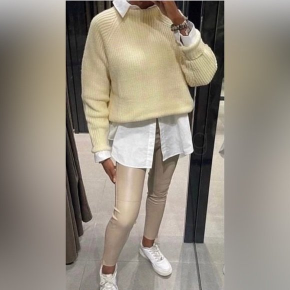 Pantalon cuir zara