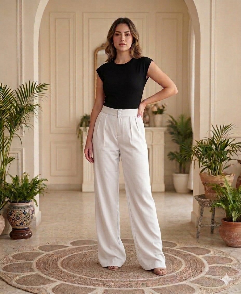 Pantalon large 