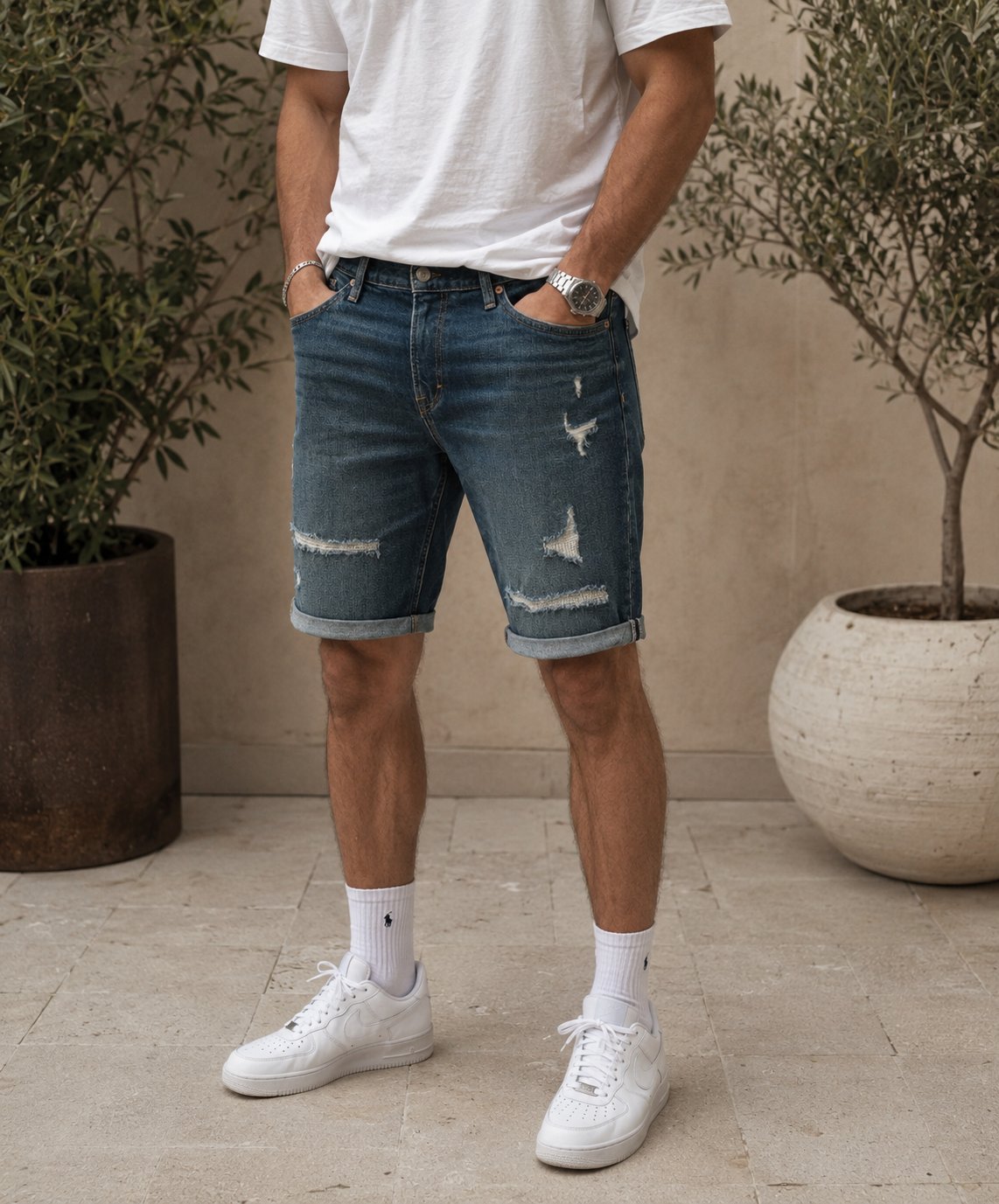 Short jeans homme 