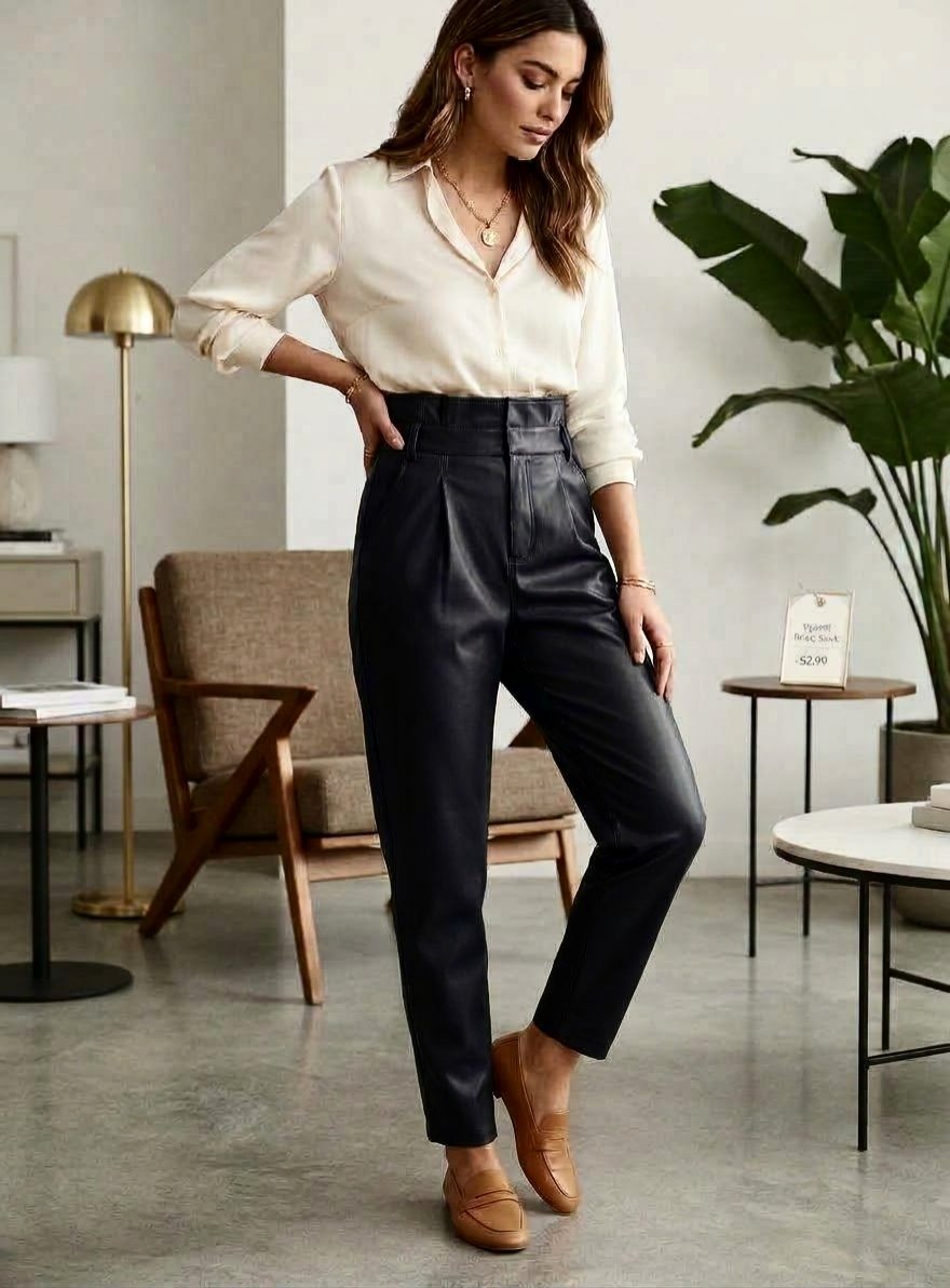 Pantalon cuir 
