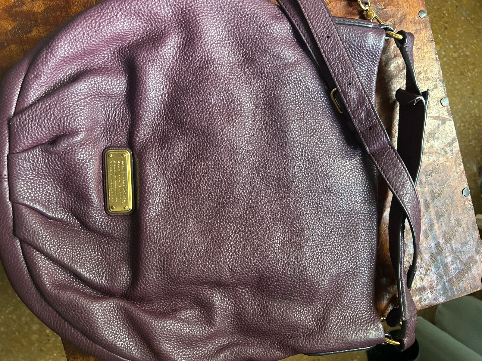Sac Burgundy Cuir Marc Jacobs