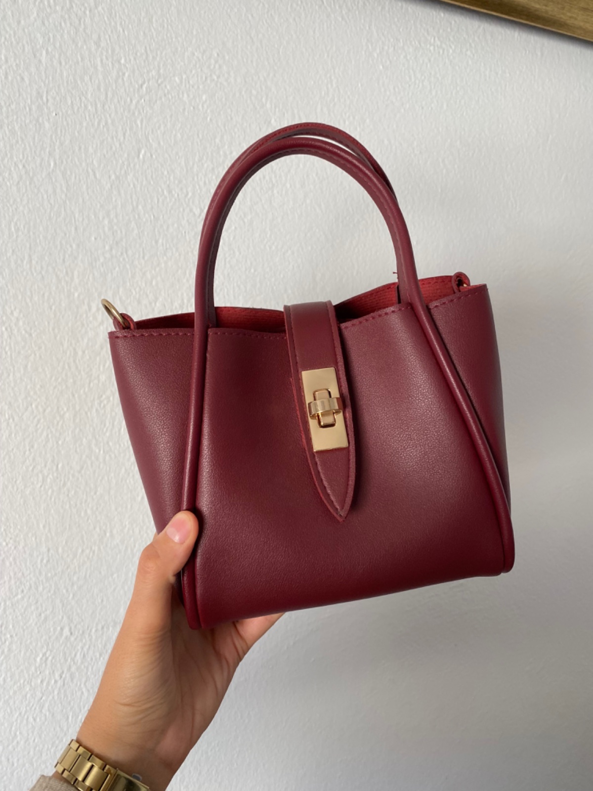 Sac rouge bordeaux