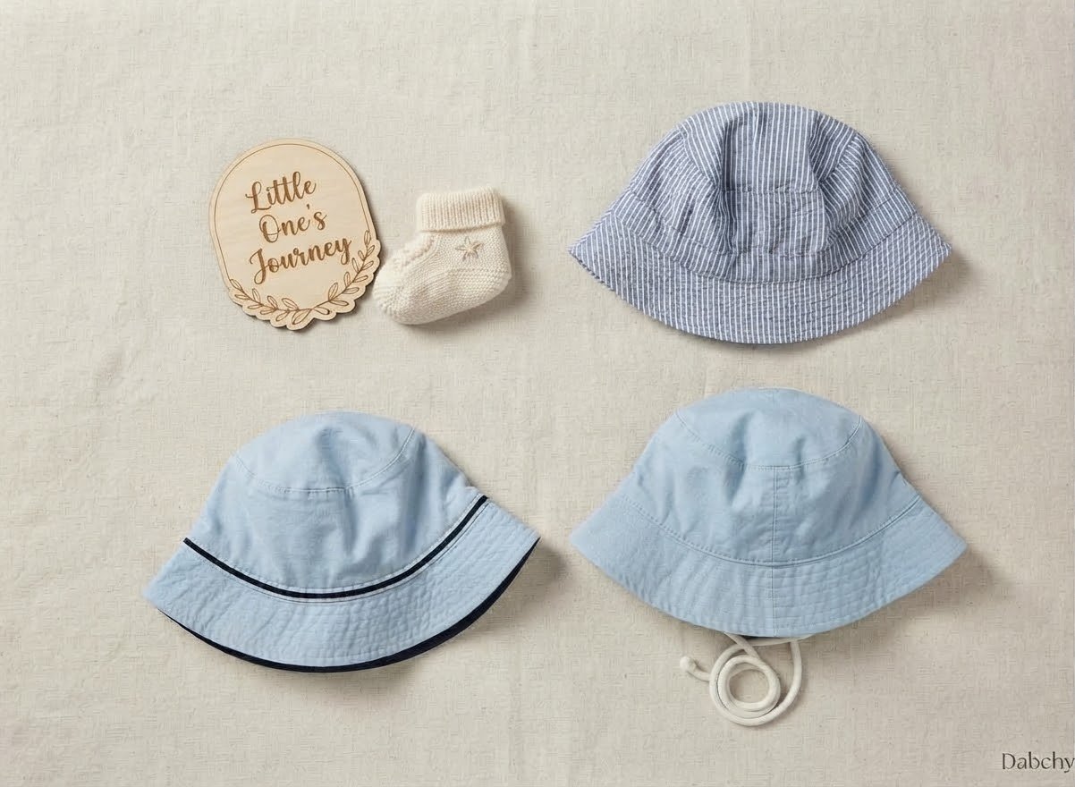 Lot de 3 chapeaux bébé 0-3 mois