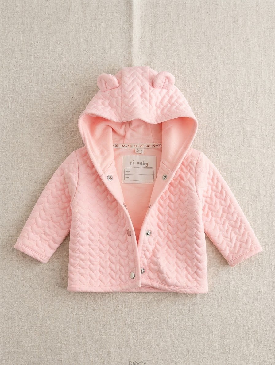 Veste rose à capuche 0-3 mois