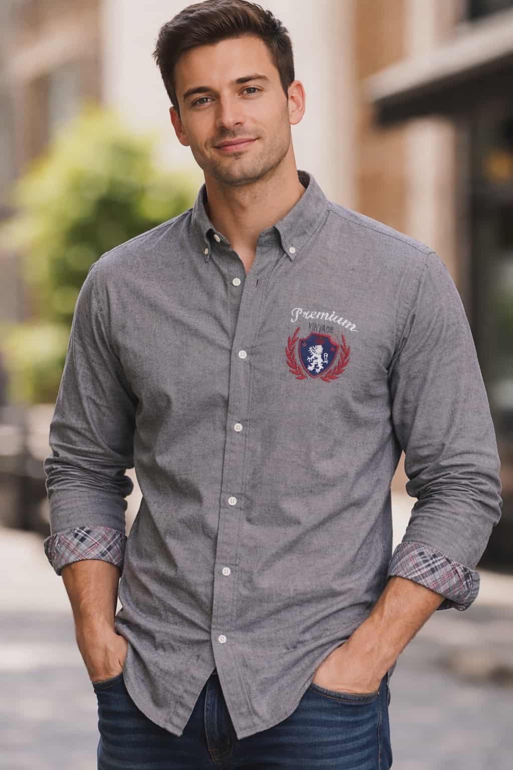 Chemise grise