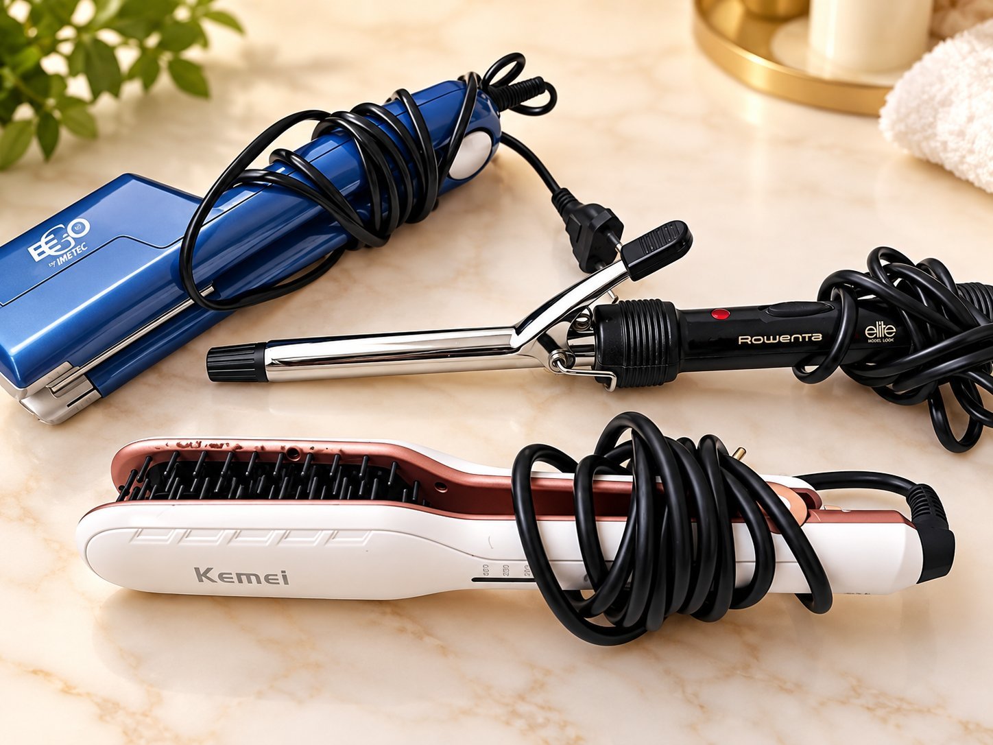 Lot de 3 appareilsde coiffure 