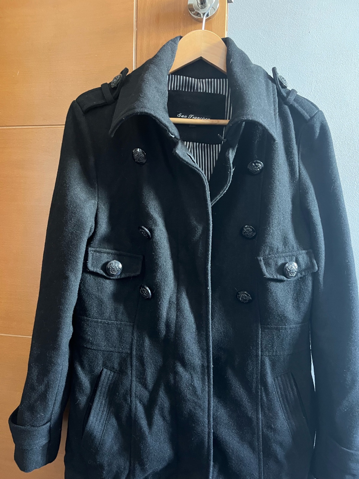 Manteau noir cachemirae 
