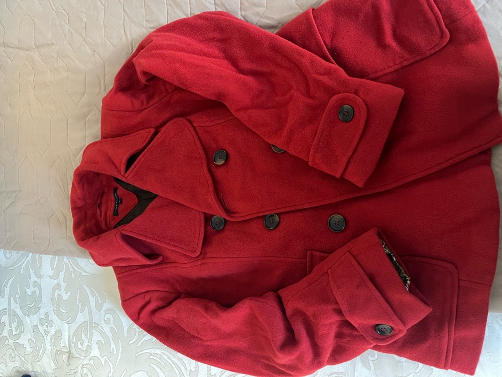 Veste rouge cachmire 