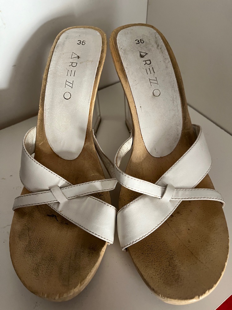 Compensées avec talons transparents